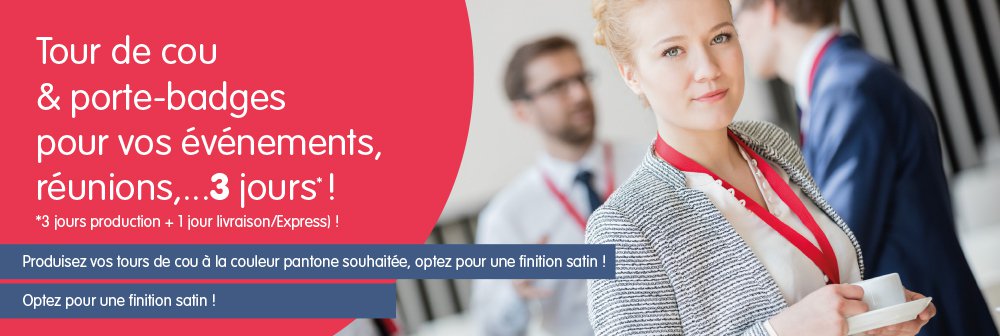 Lanyard publicitaire et tour de cou promotionnel à personnaliser Lanyard Publicitaire Personnalisé par Objets-Pubart